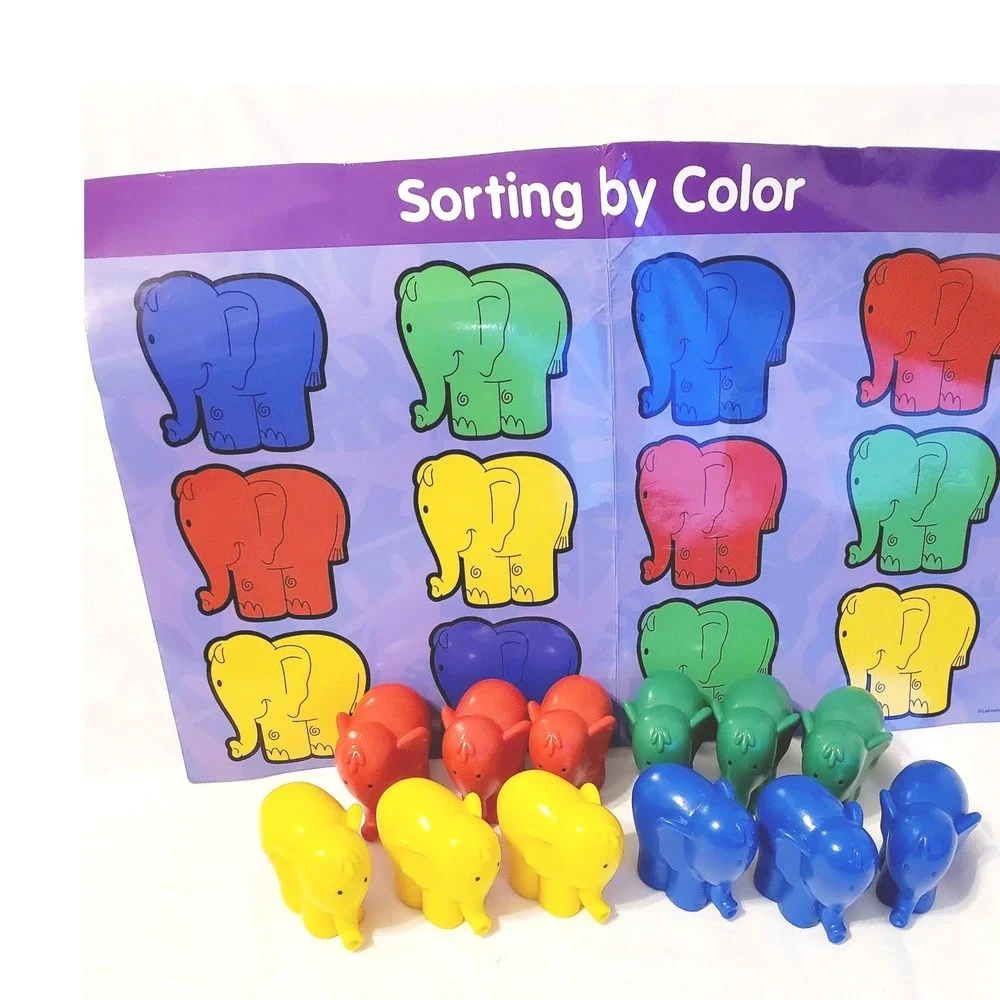 Lakeshore Learning Elephant Sorting by Color Toy Set Educational Kids Activity